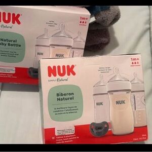 NUK Simply Natural Baby Bottle Set - White